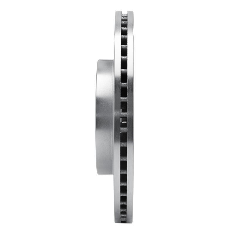 Subaru Impreza Brake Rotor (1) - Front Left - R1 Concepts - Drilled & Slotted - Silver - `17-`23